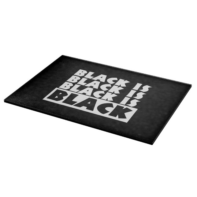 Black Is Black Cutting Board (Corner)