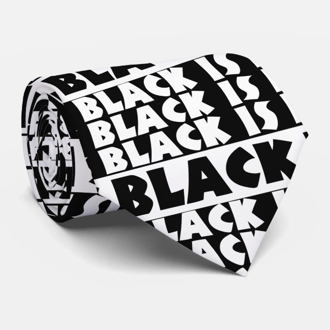 Black Is Black Tie (Rolled)