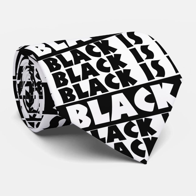 Black Is Black Tie (Rolled)