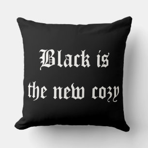Black is the new cozy cushion