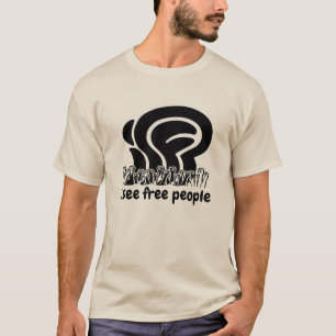 black isfp I See Free People Freedom Raised Fists T-Shirt