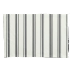 Black Ivory Vertical Stripe Pattern Pillowcase