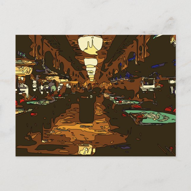 Black Jack and Poker Tables in Las Vegas Postcard (Front)