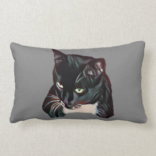 Black Jack cat pillow