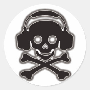 Black_Jack Classic Round Sticker