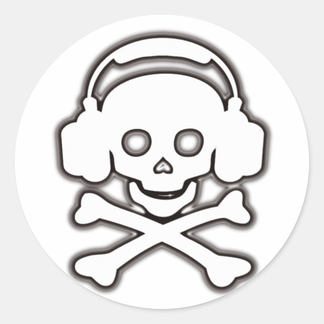 Black_Jack Classic Round Sticker (Front)