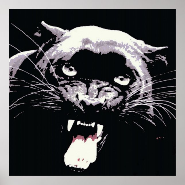 Black Jaguar Panther Poster (Front)