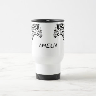 Black Jaguar Personalised Travel Mug