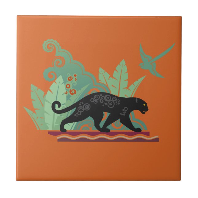 Black Jaguar Tile (Front)