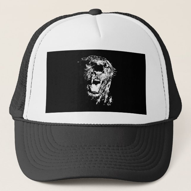Black Jaguar Trucker Hat (Front)