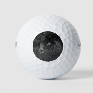 Black Jaguars Emerald Gaze Golf Balls