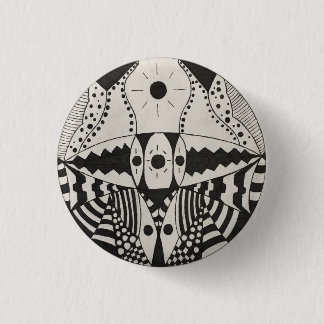 Black Jaw 3 Cm Round Badge