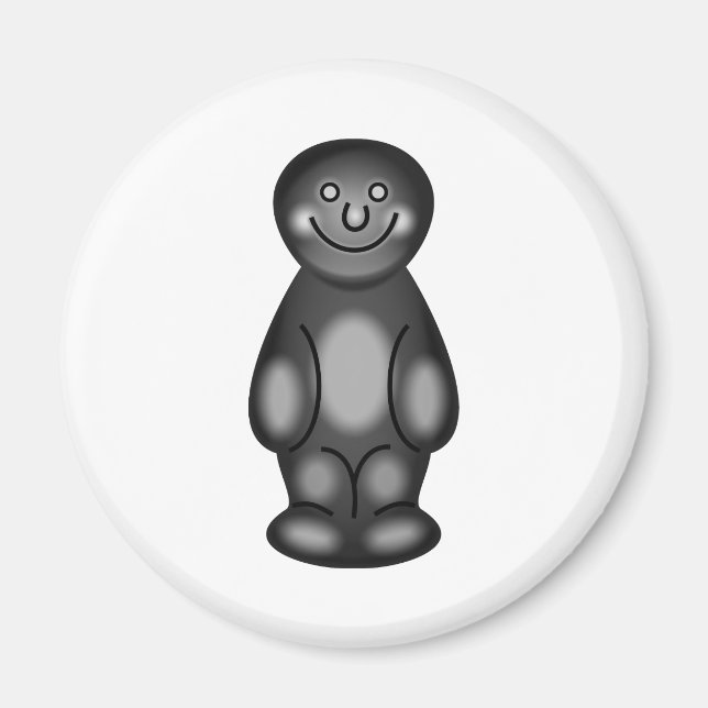 Black Jelly Baby Magnet (Front)