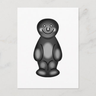 Black Jelly Baby Postcard