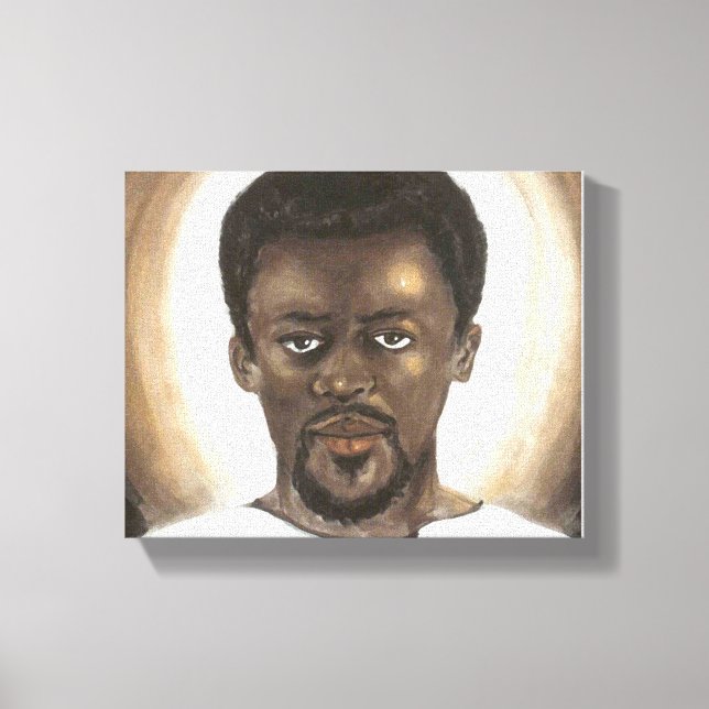 Black Jesus Canvas Print (Front)