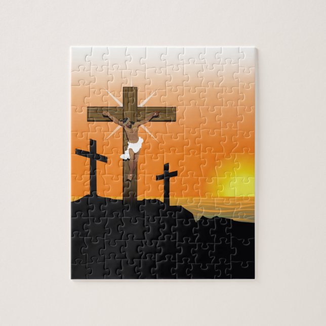 Black Jesus Christ Jigsaw Puzzle (Vertical)