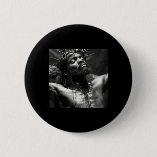 Black Jesus, Christianity, Church, Christ, Jesus 1 6 Cm Round Badge