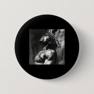 Black Jesus, Christianity, Church, Christ, Jesus _ 6 Cm Round Badge