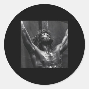 Black Jesus, Christianity, Church, Christ, Jesus  Classic Round Sticker