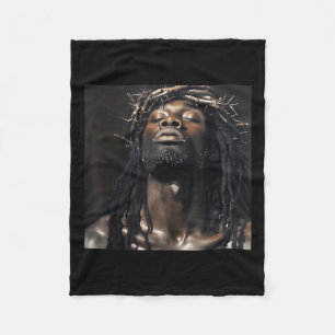 Black Jesus, Christianity, Church, Christ, Jesus _ Fleece Blanket