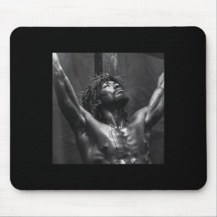 Black Jesus, Christianity, Church, Christ, Jesus Mouse Pad