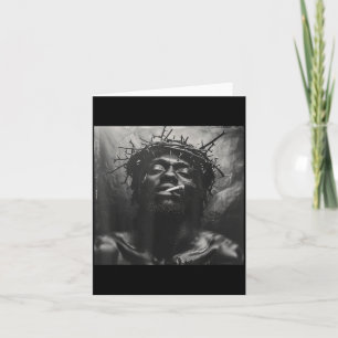 Black Jesus Smokes, Christianity, Church, Christ, Card