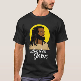 Black Jesus With Locs African American Christian C T-Shirt