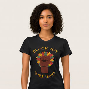Black Joy Is Resistance Fist  Tri-Blend Shirt