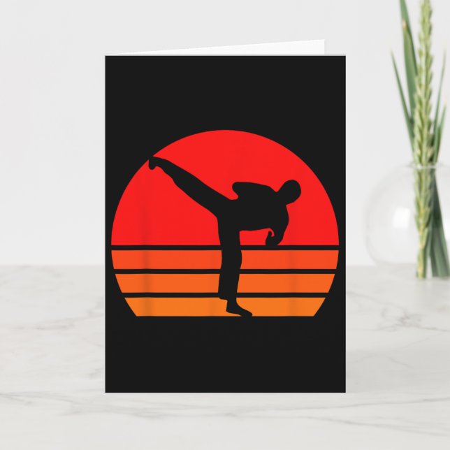 Black Karate Shirt  Card (Front)