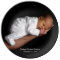 Black Keepsake Custom Baby Photo Plate
