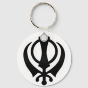 Black Khanda Key Ring
