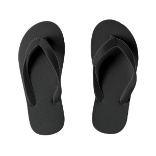 Black kid's jandals