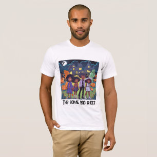 Black Kids Stumble On A Haunted Town Halloween T-Shirt