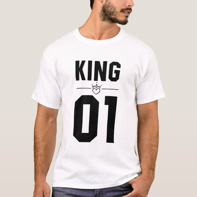 Black King and Queen 01 T-Shirt (Front)