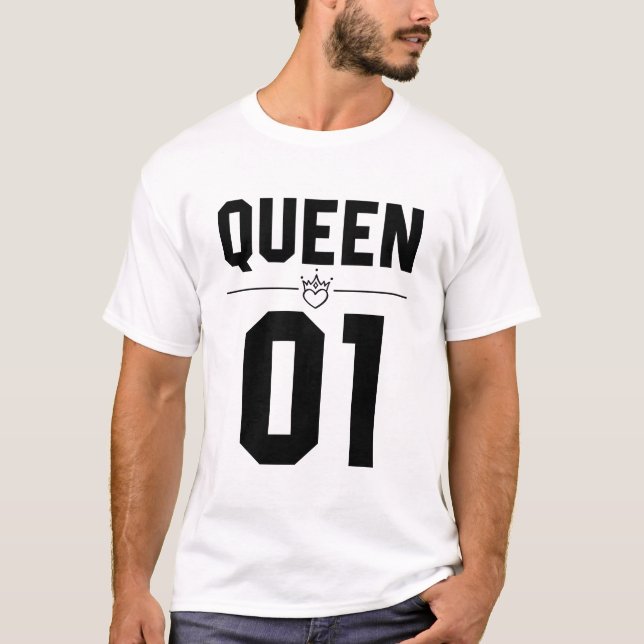 Black King and Queen 01 T-Shirt (Front)