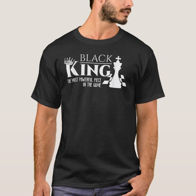 Black King Black History Month Afro African Pride  T-Shirt (Front)