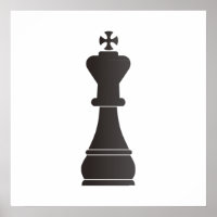 Black king chess piece
