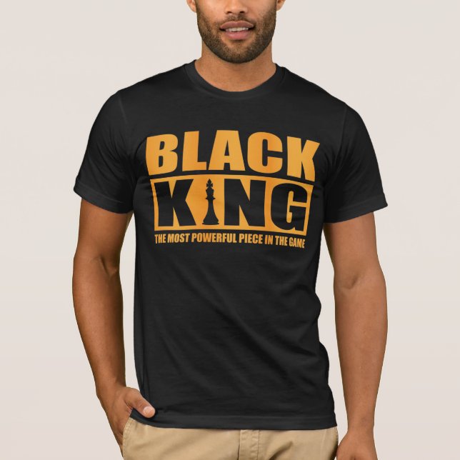 Black King Chess T-Shirt (Front)