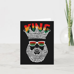 Black King Father's Day Juneteenth History 19th Ju Card