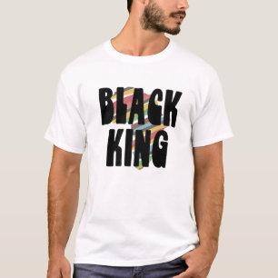Black King For Boys Men History Month Africa Triba T-Shirt