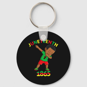 Black King Juneteenth Melanin Brown Skin Boys Key Ring