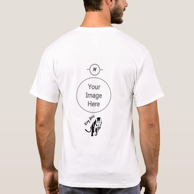 Black King Lion Leo T-Shirt (Back)