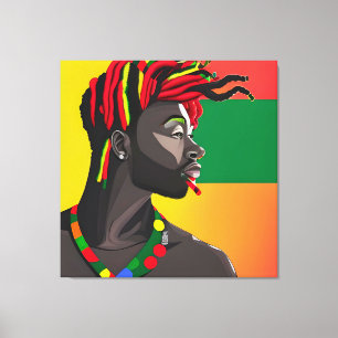Black King Melanin Man Bruh Men Son Boy Prince Canvas Print