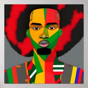 Black King Melanin Man Bruh Men Son Boy Prince Poster