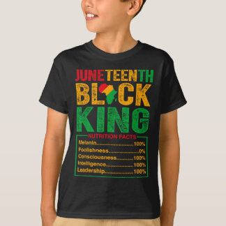 Black King Nutritional Facts Pride African Mens  T-Shirt