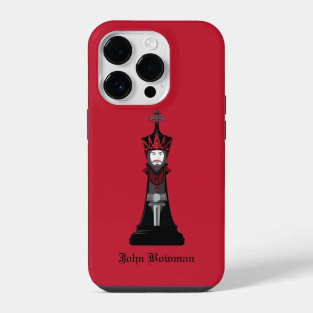 Black King / Personalised name Case-Mate iPhone Ca Case (Back)