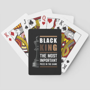 Black King The Most Important Piece In The Game 1 Playing Cards