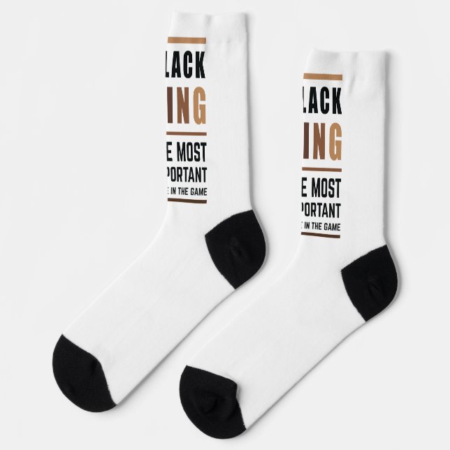 Black King The Most Important Piece In The Game 2 Socks (Left)