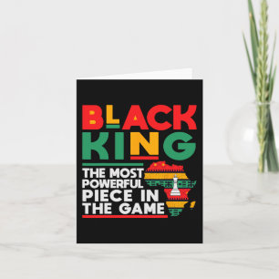 Black King The Most Powerful Piece Black History M Card