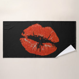Black Kiss Bath Towel Set